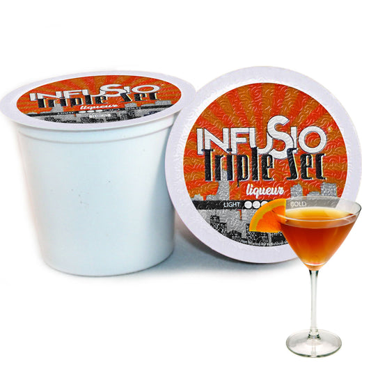 InfuSio Triple Sec K Cups 96 Count Flavored Cocktail-Inspired Coffee Pods