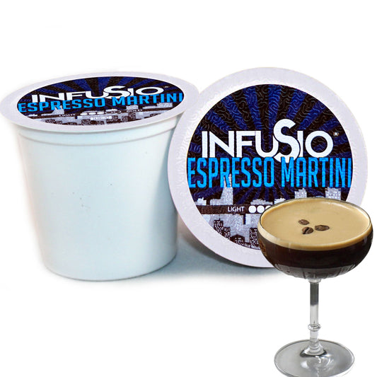 InfuSio Espresso Martini K Cups 96 Count Flavored Cocktail-Inspired Coffee Pods