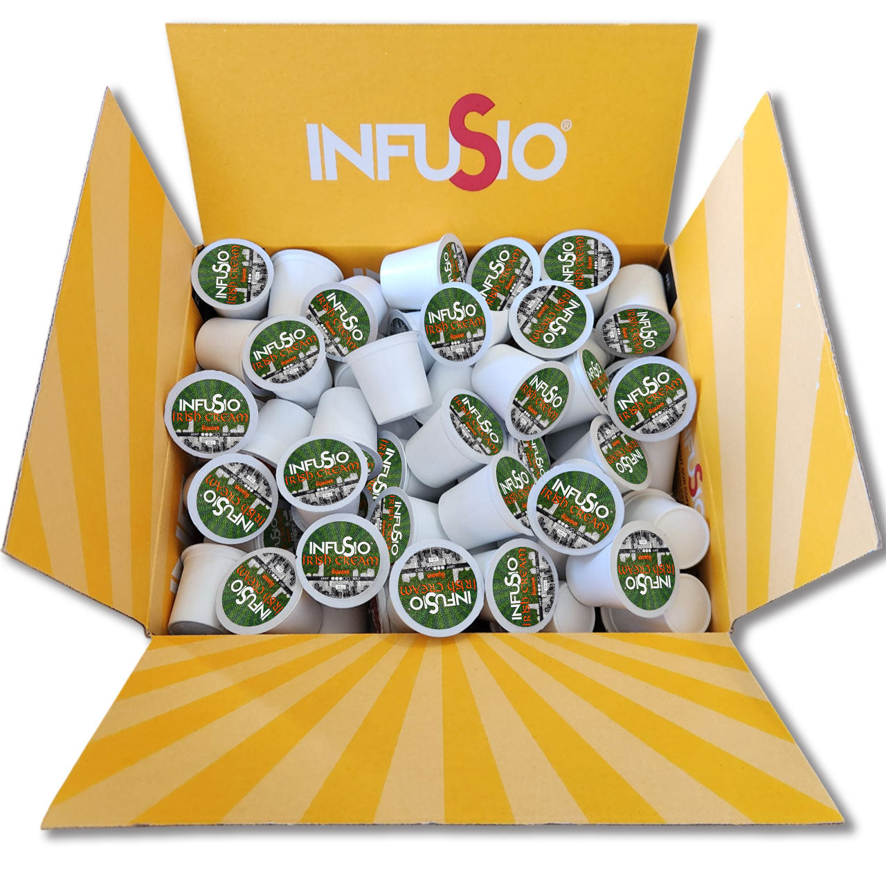 InfuSio Irish Cream K Cups 96 Count Flavored Cocktail-Inspired Coffee Pods