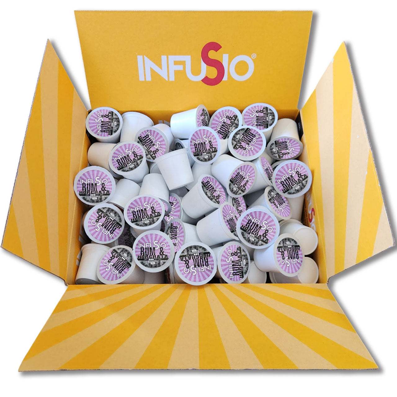 InfuSio Rum & Horchata K Cups 96 Count Flavored Cocktail-Inspired Coffee Pods