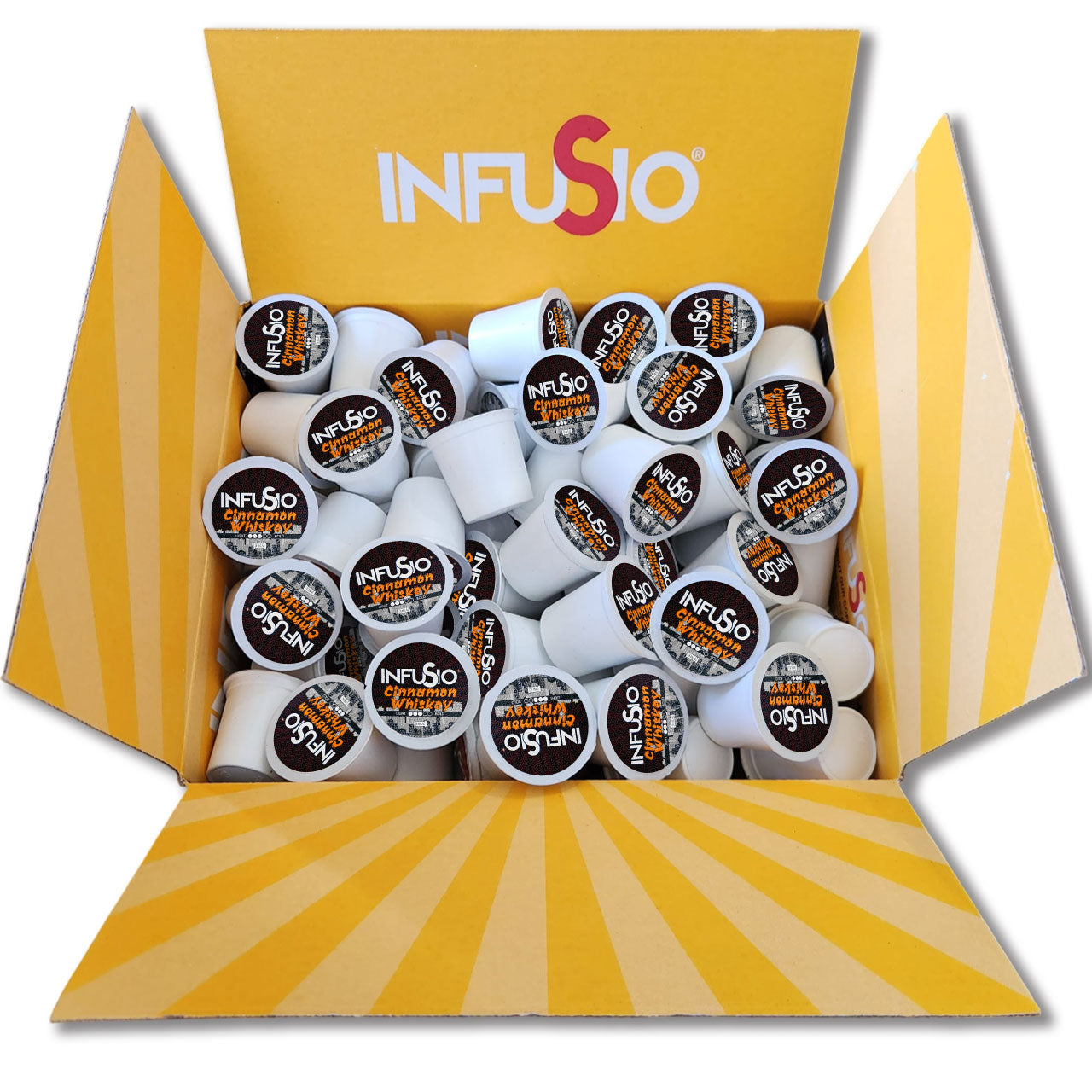 InfuSio Cinnamon Whiskey K Cups 96 Count Flavored Cocktail-Inspired Coffee Pods