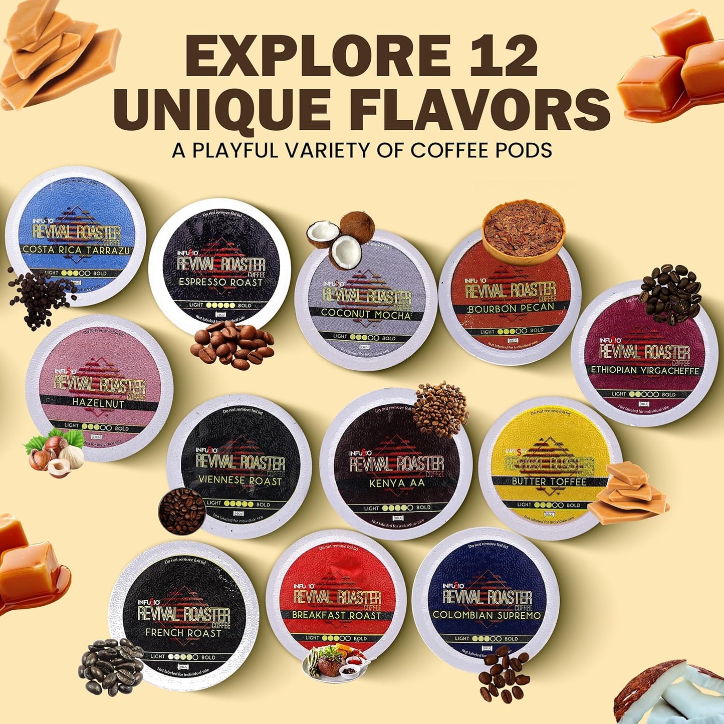 Revival Roaster Coconut Mocha K Cups 96 Count