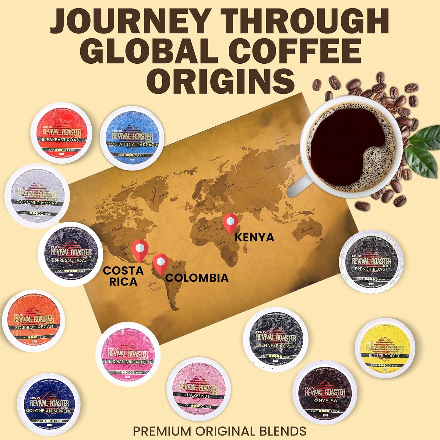 Revival Roaster Colombian Supremo K Cups 96 Count