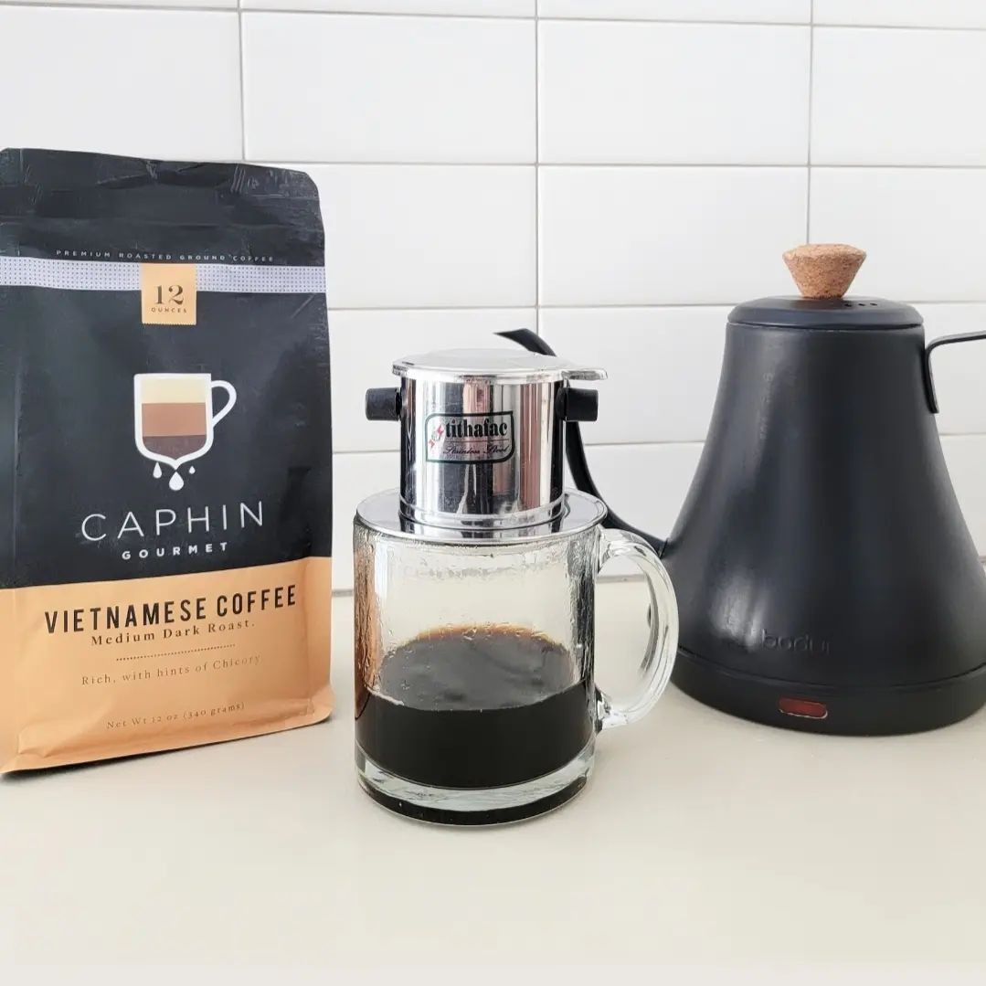 Cafe Sua Da Vietnamese Coffee - Ground Coffee - Caphin Gourmet - 12 oz