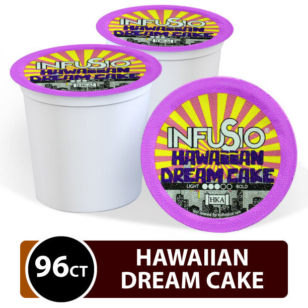 InfuSio Hawaiian Dream Cake K Cups 96 Count (LIMITED SEASONAL FLAVOR)