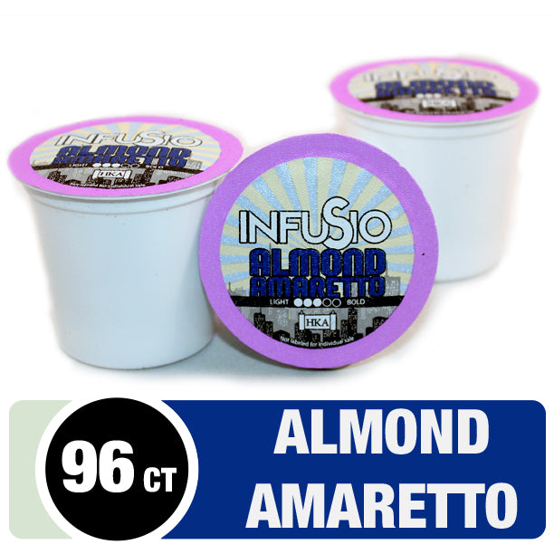 InfuSio Almond Amaretto K Cups 96 Count Flavored Coffee Pods InfuSio Coffee