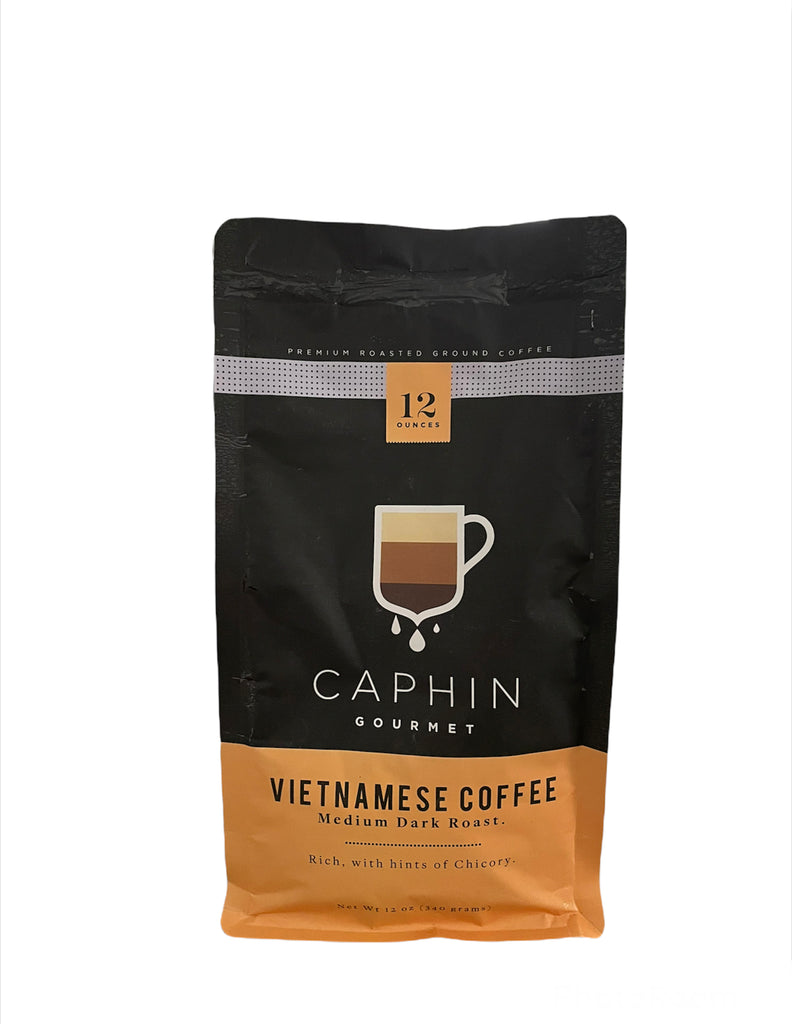Cafe Sua Da Vietnamese Coffee - Ground Coffee - Caphin Gourmet - 12 oz