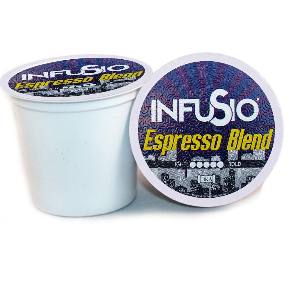 InfuSio Espresso Blend K Cups 96 Count Flavored Coffee Pods