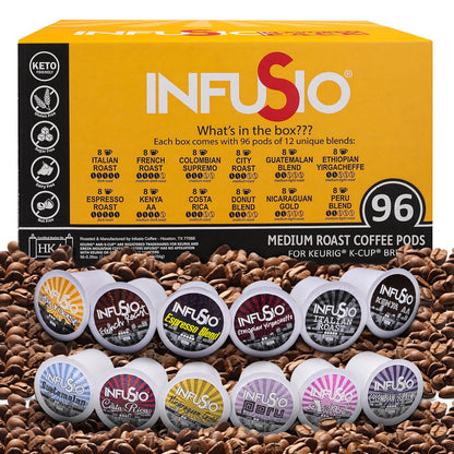 InfuSio Variety Pack (96 Count/12 Different Blends)