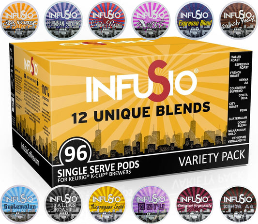 InfuSio Variety Pack (96 Count/12 Different Blends)