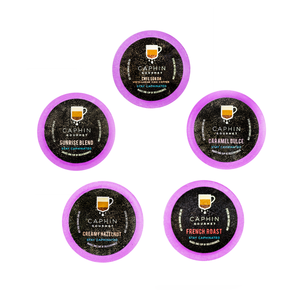 100 Count Variety Pack Caphin Gourmet Single-Serve Coffee Pods for Keurig K Cups Brewers (100 Count Compatible with 2.0)