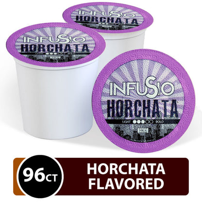 InfuSio Horchata K Cups 96 Count Flavored Coffee Pods - Seasonal Limited Time