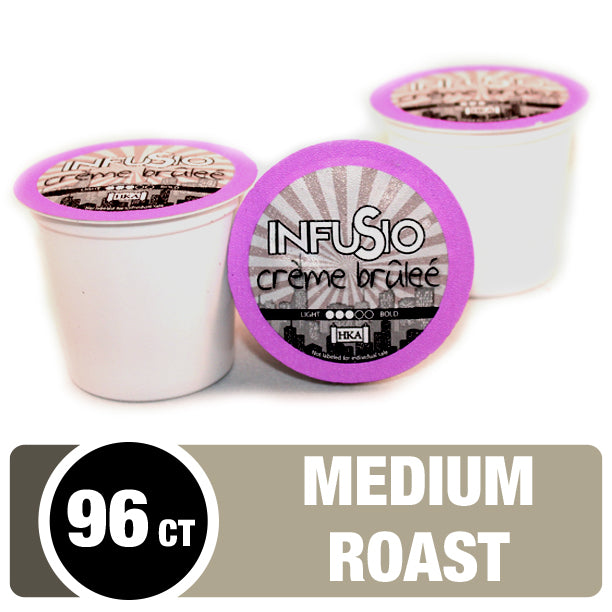 InfuSio Crème Brûlée K Cups 96 Count Flavored Coffee Pods