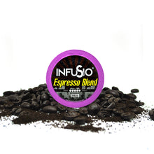 Load image into Gallery viewer, InfuSio Espresso Blend K Cups 96 Count Flavored Coffee Pods