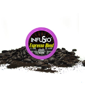 InfuSio Espresso Blend K Cups 96 Count Flavored Coffee Pods